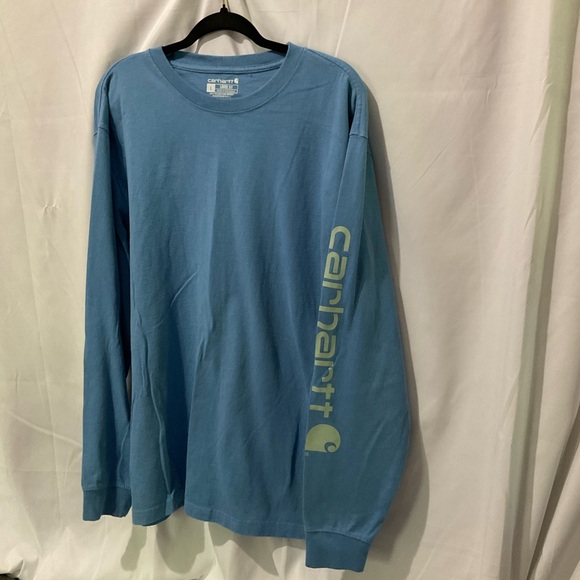 Carhartt Other - Carhartt Mens Loose Fit Long Sleeve Shirt Size Large Medium Blue